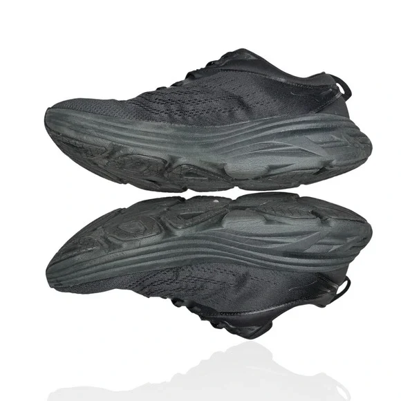 Hoka One One Bondi 8 Wide Shoes Mens‎ 10 D Black BBLC Cushion Comfort Running